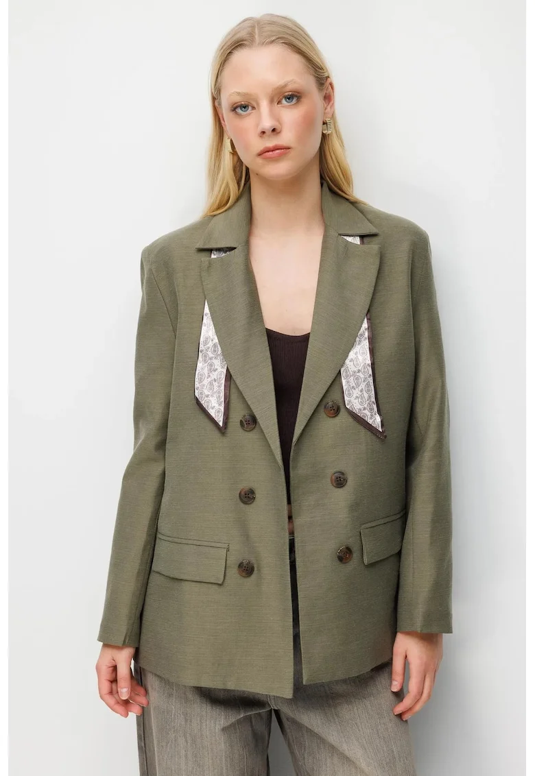 Sacou dama,  Verde, Textil