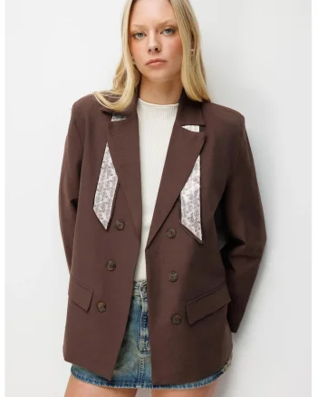 Sacou dama,  Maro, Textil