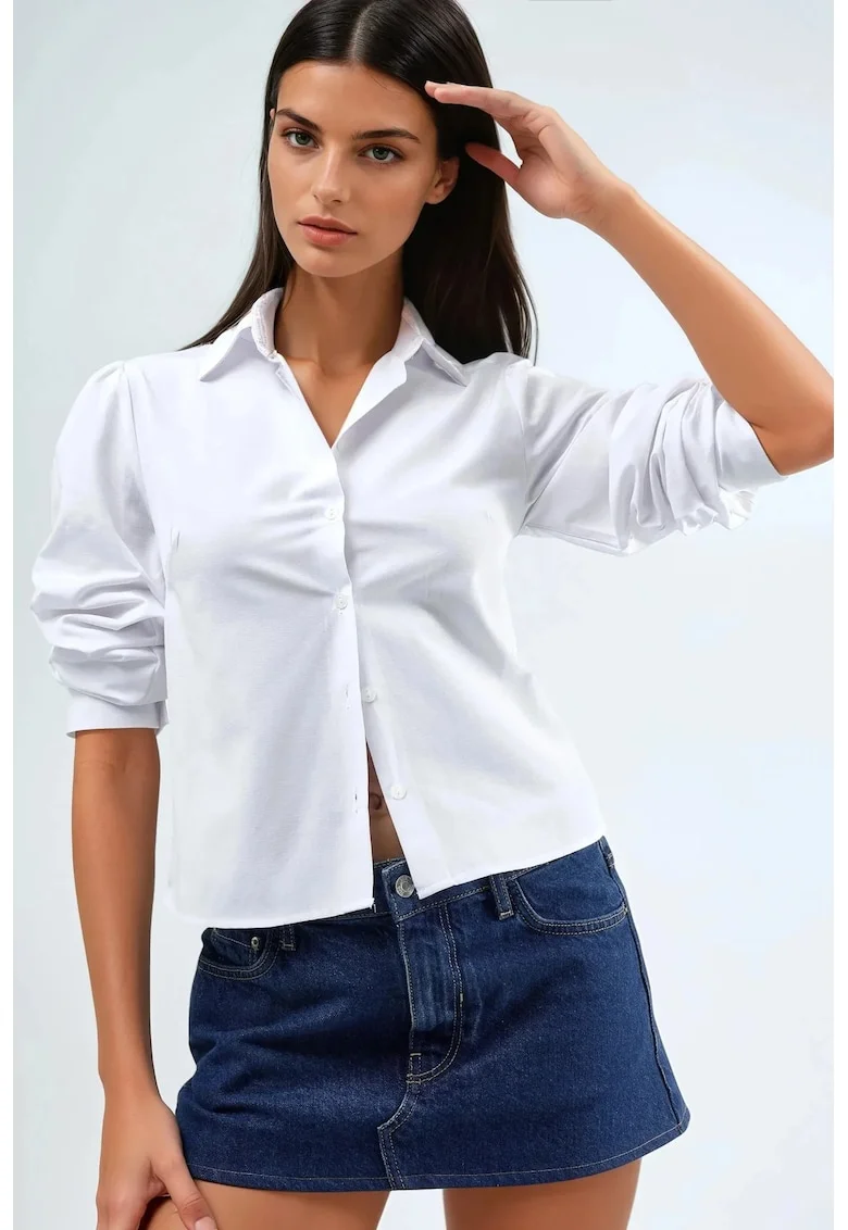 Camasa dama,  Alb, Textil