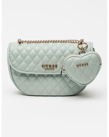 Geanta crossbody cu aspect matlasat Atabey, Mint