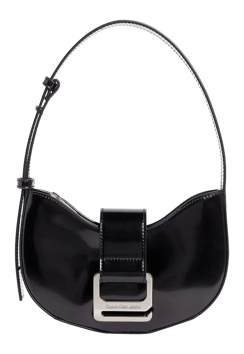 Geanta crossbody de piele ecologica Off Duty, Negru