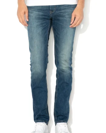 Blugi slim fit Josh 5, Albastru stins