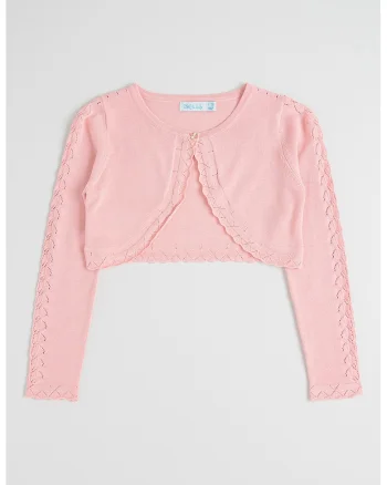 Bolero cu nasture Rosa, Roz deschis