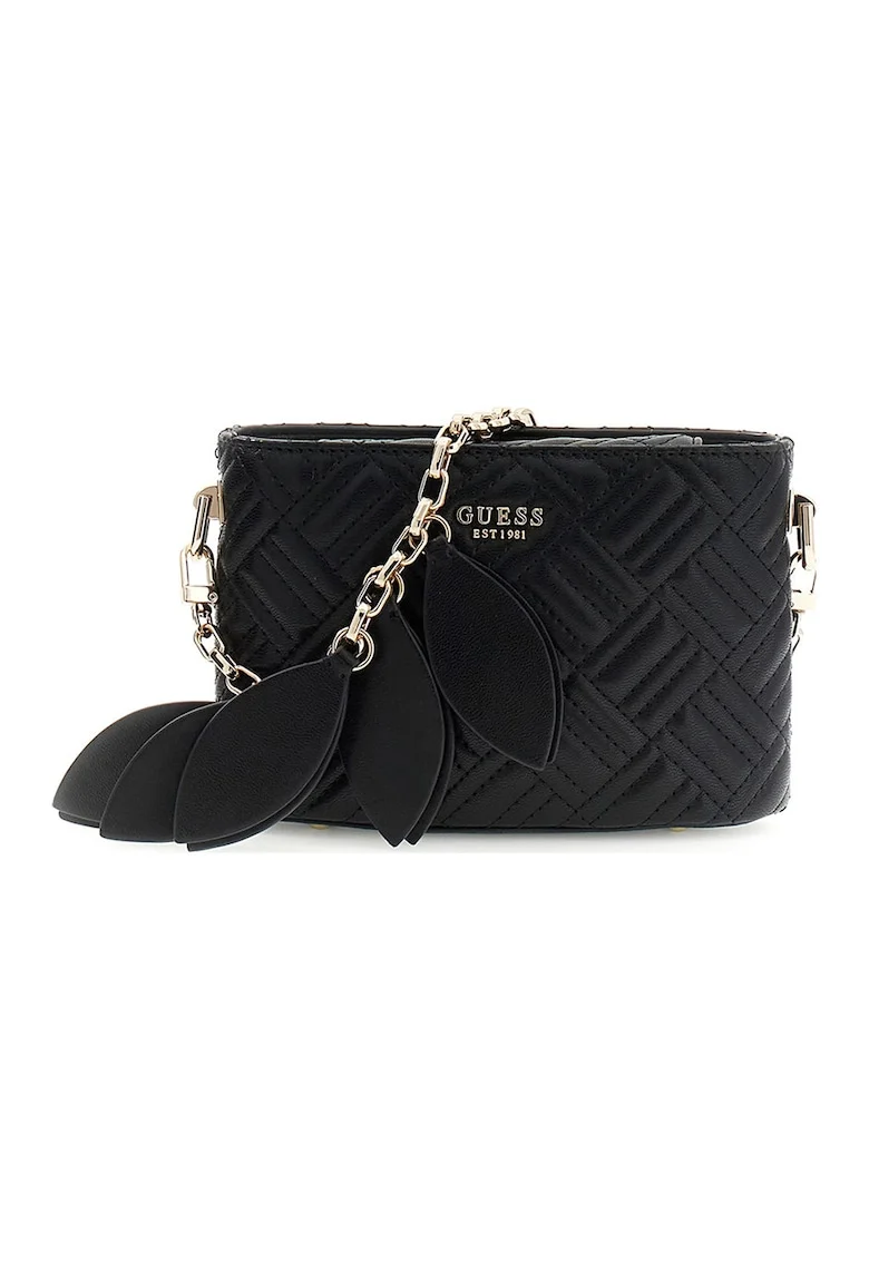 Geanta crossbody matlasata Sally, Negru
