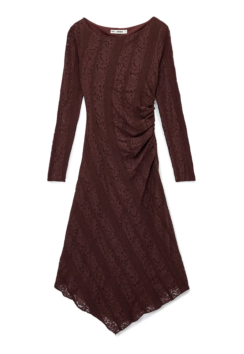 Rochie asimetrica de dantela, Maro pamantiu