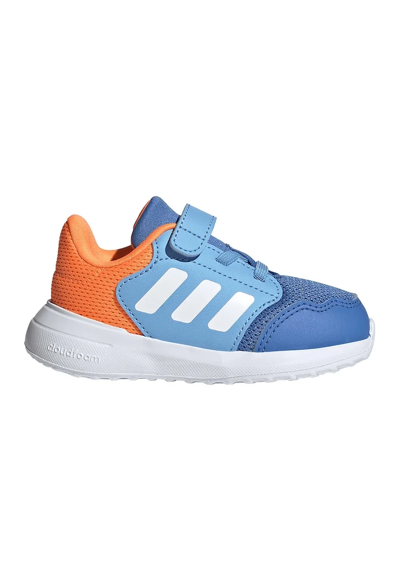 Pantofi sport Tensaur Run 3.0 cu velcro, Albastru pastel/Portocaliu/Albastru royal