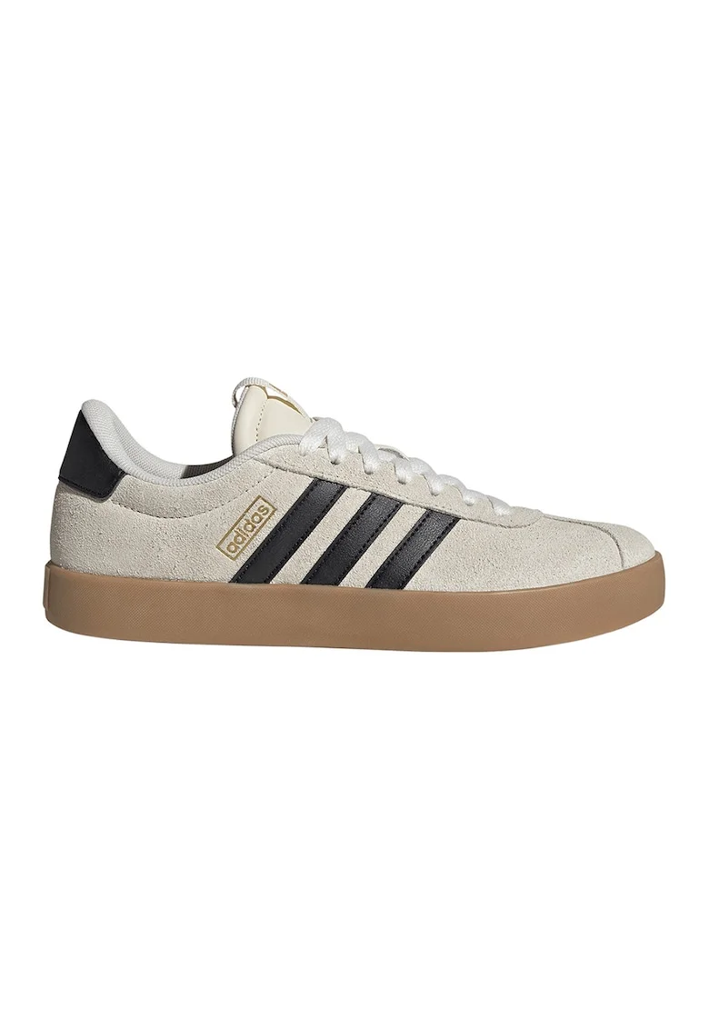 Pantofi sport VL Court 3.0 de piele intoarsa, Auriu/Negru/Gri
