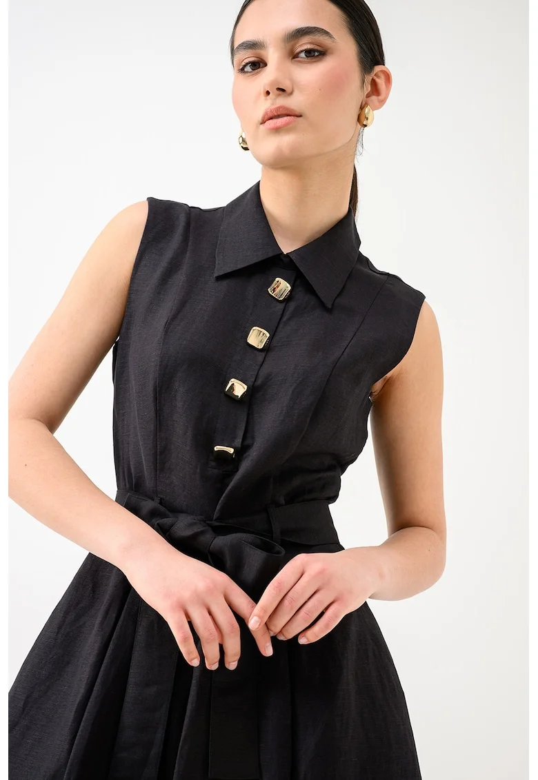 Rochie mini evazata, Negru
