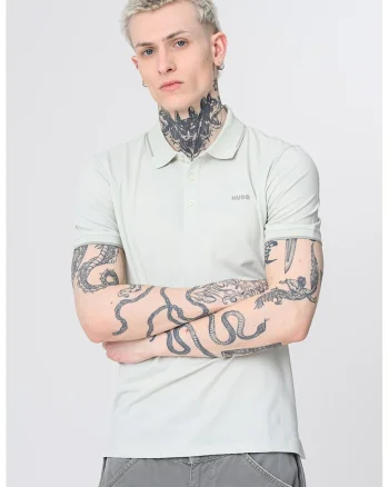 Tricou polo slim fit Dinoso, Verde pal