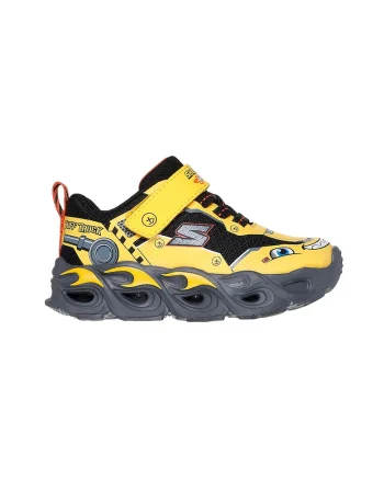 Pantofi sport cu velcro Thermo Flash - Wheel Buddies, Negru/Galben