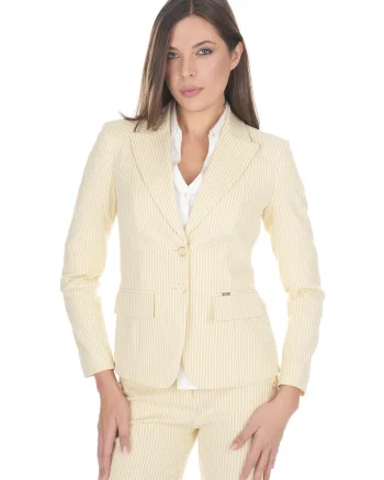 Sacou cu model cu dungi