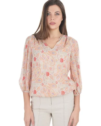 Bluza cu un imprimeu paisley