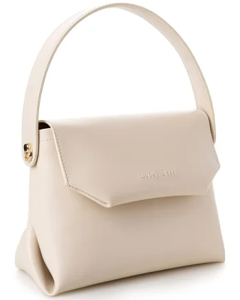 Geanta crossbody eleganta, Crem, 17x25x11