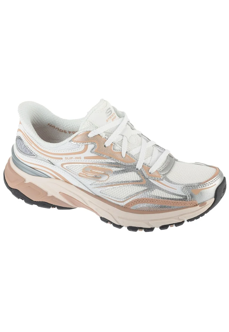 Tenisi pentru dama,  Slip-Ins: Stamina Sport, tesatura, alb