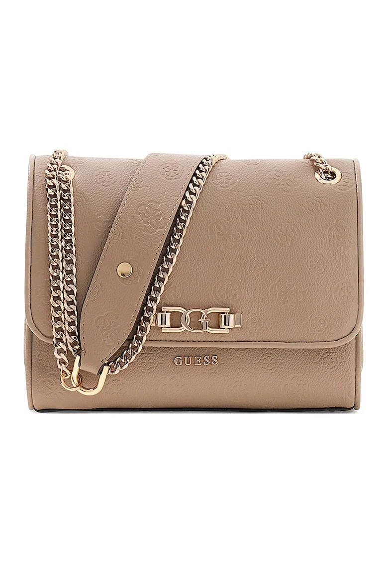 Geanta crossbody cu bareta convertibila Anise, Maro taupe