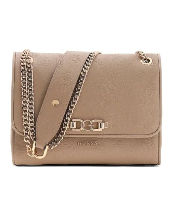 Geanta crossbody cu bareta convertibila Anise, Maro taupe