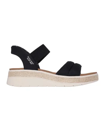 Sandale cu talpa wedge Slip-Ins™ Bobs Sun Ray, Negru