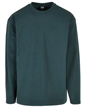 Bluza cu decolteu la baza gatului si maneci cazute, Verde inchis