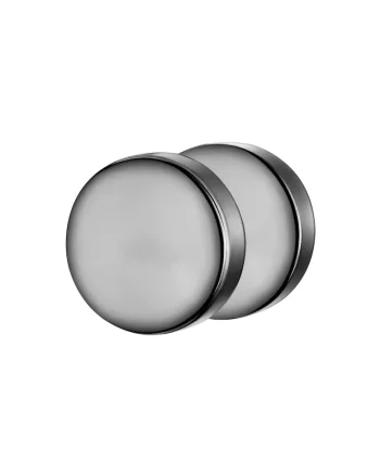 Cercel cu tija din otel inoxidabil placat cu titan, Gri