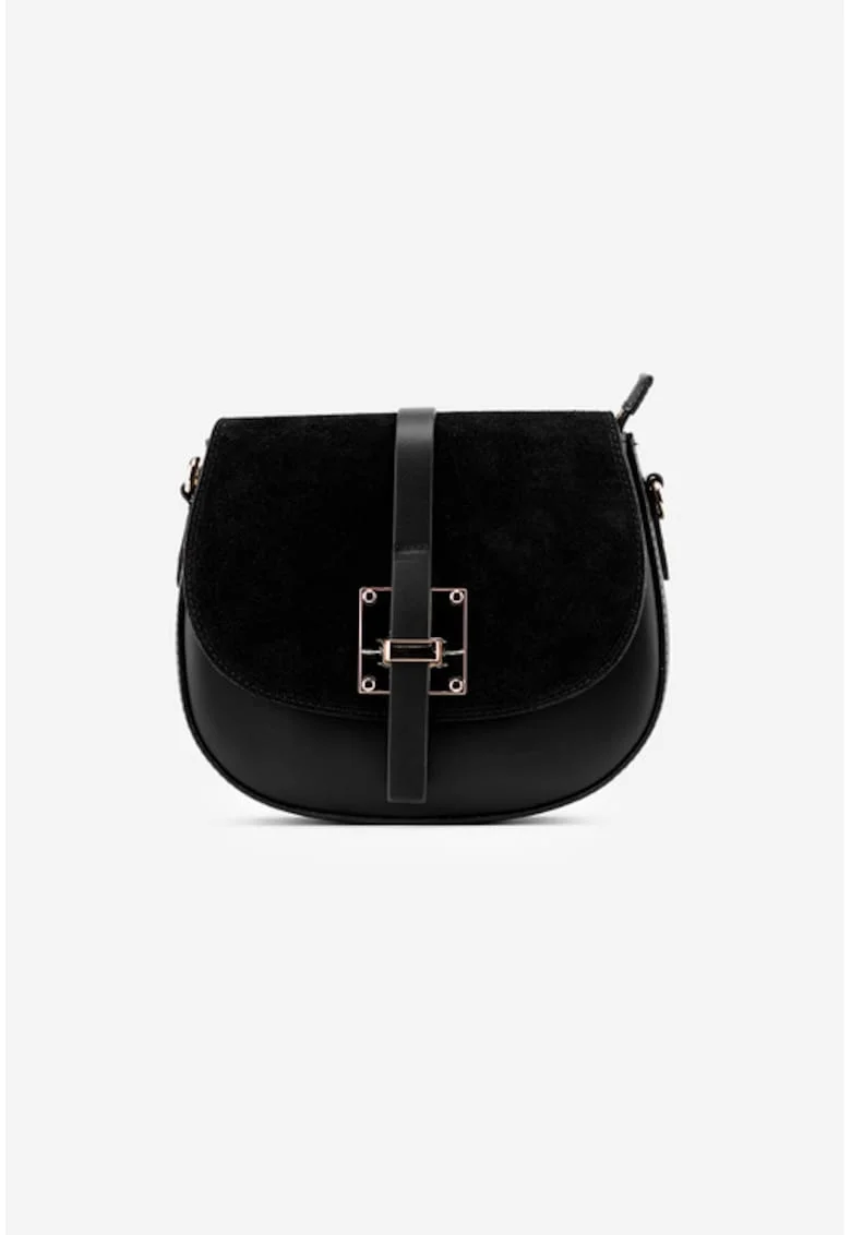 Poseta eleganta din piele, Negru