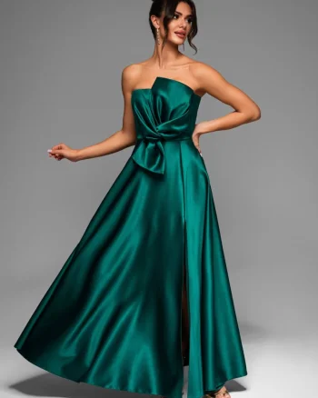 Rochie de seara Maxi LACRICA LA-OM-DLR004, Verde