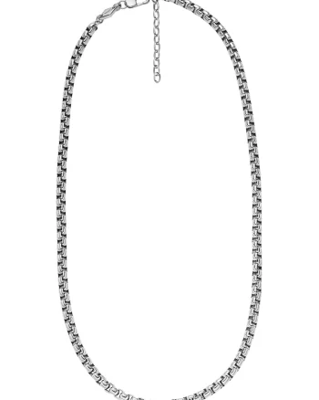 Colier unisex de lant, Argintiu