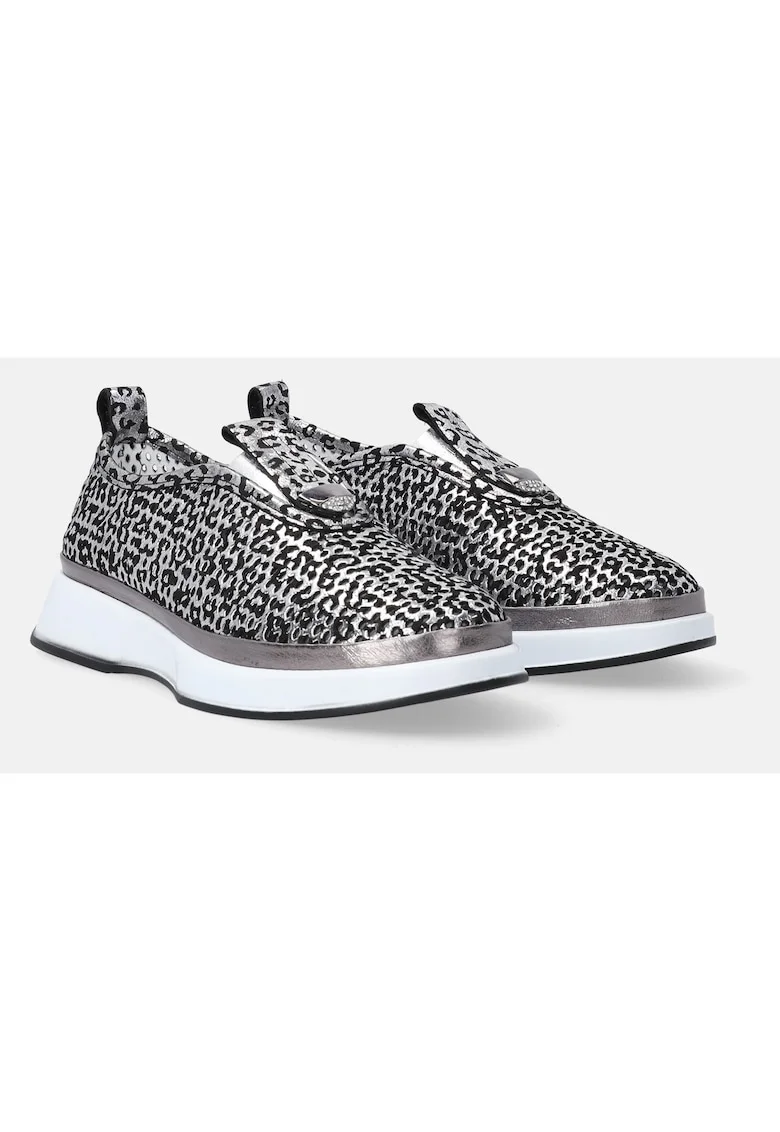 Pantofi sport slip on cu imprimeu