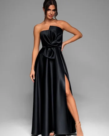 Rochie de seara Maxi LACRICA LA-OM-DLR004, Negru