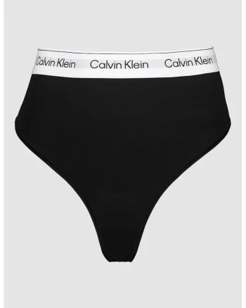 Chiloti tanga modelatori din amestec de modal, Negru