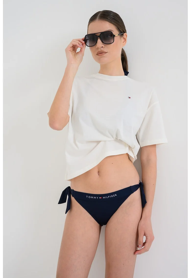 Slip ajustabil cu banda logo, Bleumarin