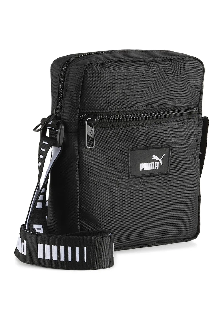 Geanta crossbody Phase Tape, Alb/Negru