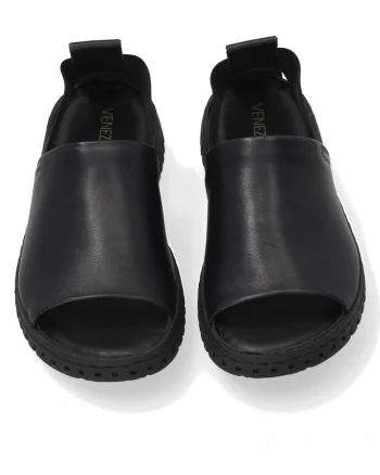 Sandale slip-on din piele naturala