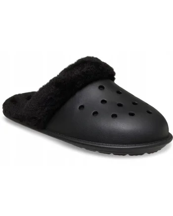 barbati, papuci de casa, Classic Fuzz Scuff Slipper 212143, negru, Negru