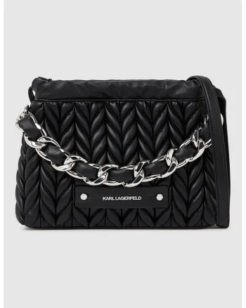 Geanta crossbody de piele ecologica, Negru