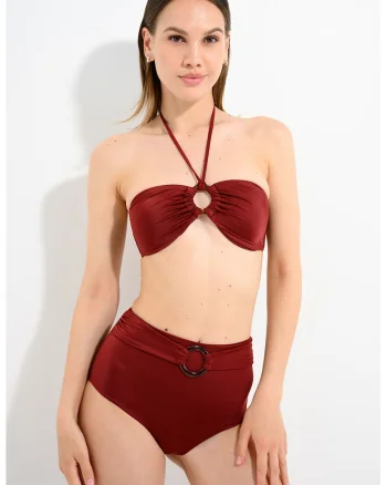 Sutien cu model uni, Maro cognac