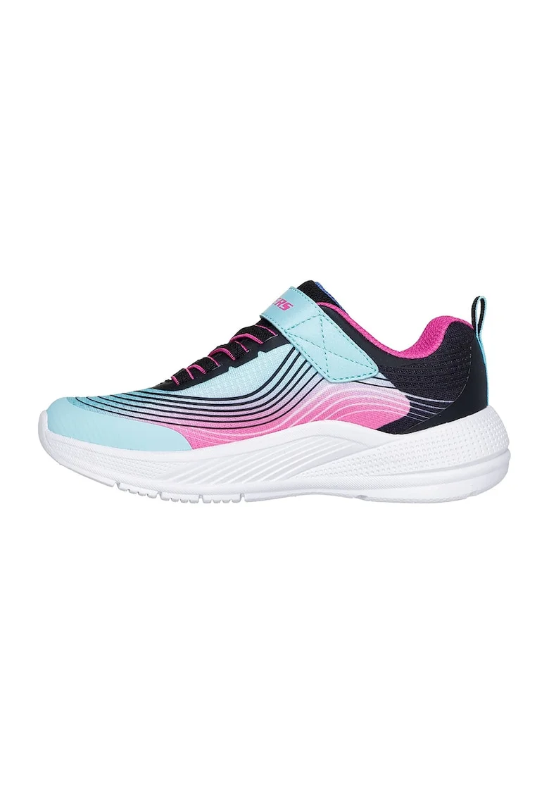 Pantofi sport cu velcro Microspec Advance, Albastru deschis/Bleumarin