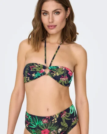 Sutien de baie cu model tropical