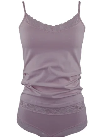 Set maiou si chiloti dama  model 8163, Roz,