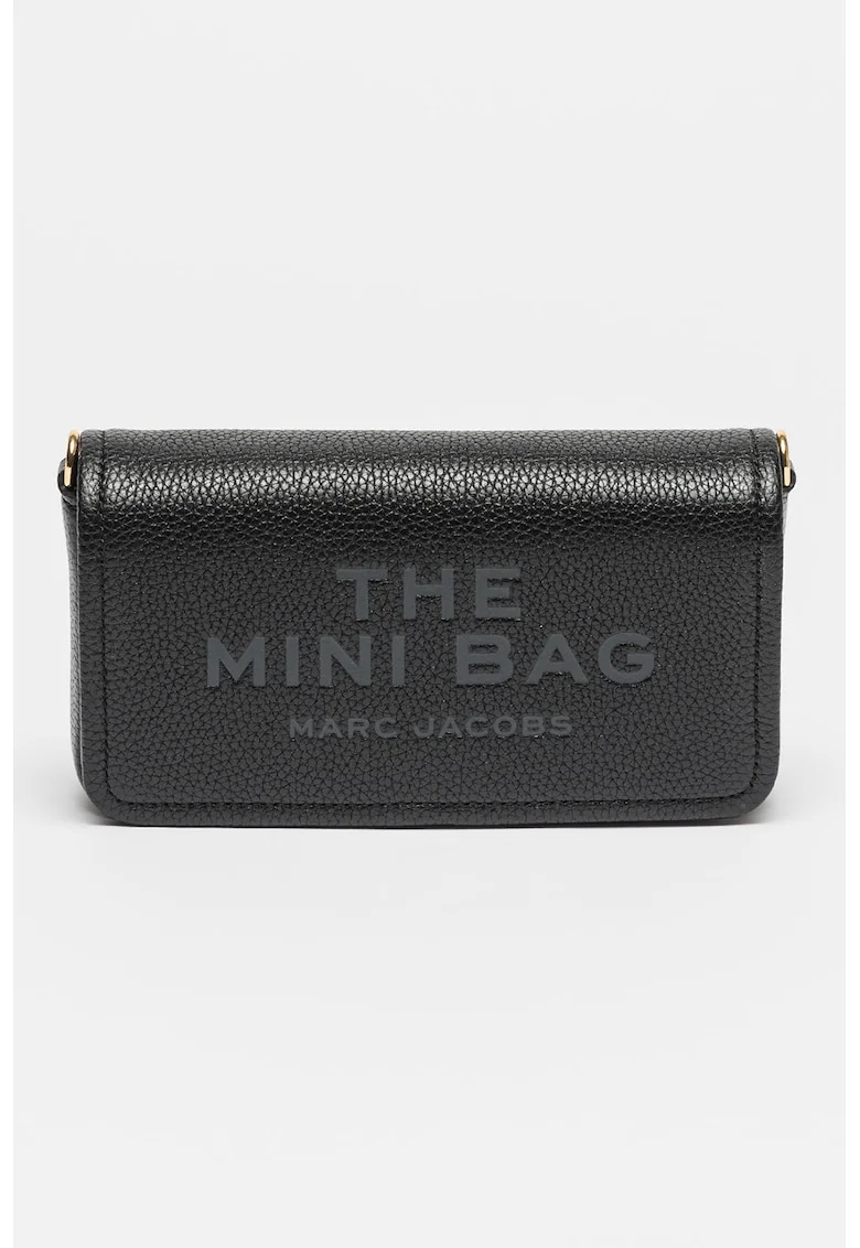 Geanta crossbody din piele cu logo The Mini, Negru