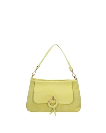 Geanta crossbody de piele Celeste Pro, Verde deschis