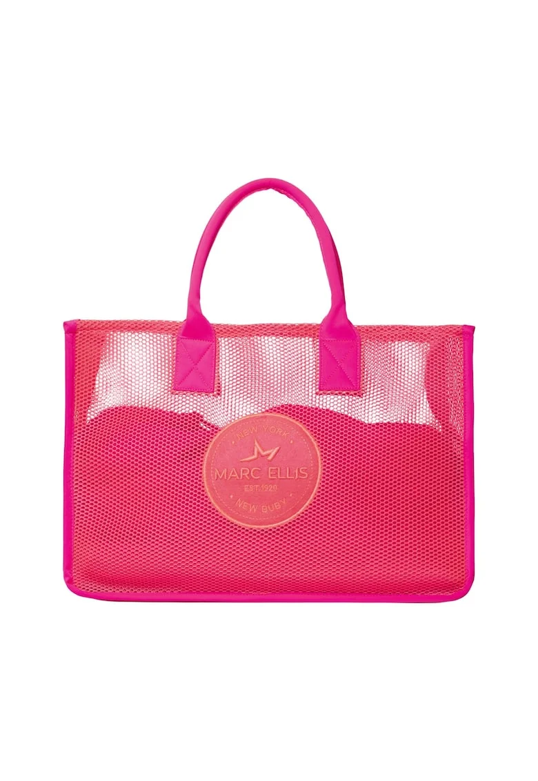 Geanta shopper din plasa, Fucsia