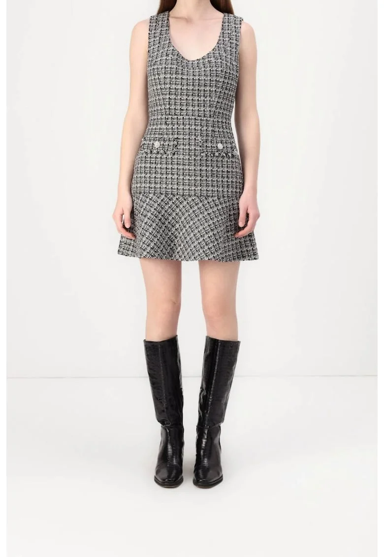 Rochie dama scurta din tuid  W5RK10 Gri