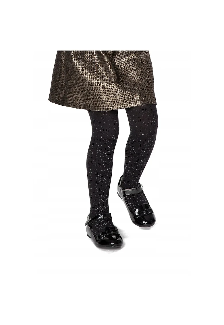 Dresuri fetite Julia Stars, 80 DEN, negru, bumbac, Marliyn, Negru