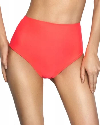 Slip inot cu talie inalta  Bahamas 2, Poliamida/Elastan, Lime, Coral