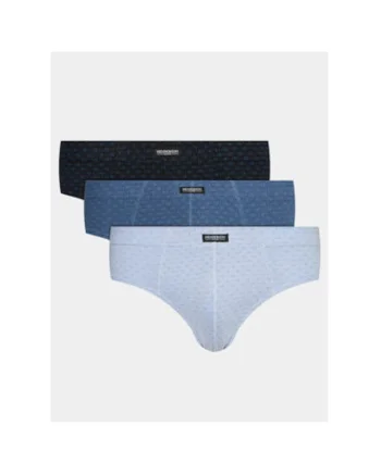 Set 3 perechi slip de baie,  14724, Bumbac, L INTL, Multicolor