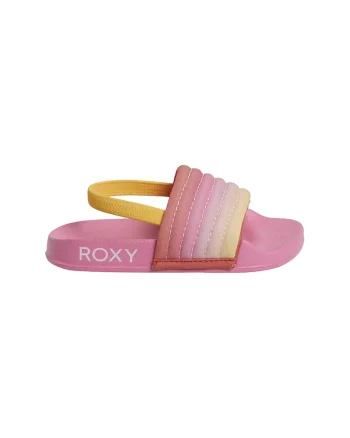 Sandale slingback Slippy, Galben/Roz