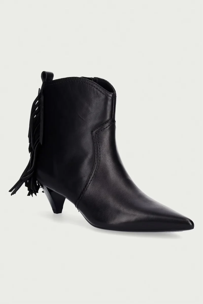 Pinko botine cu toc jos pentru femei din piele Didi 01