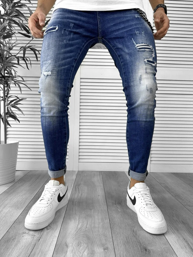 Blugi barbati conici albastri 5792 H4-6.1