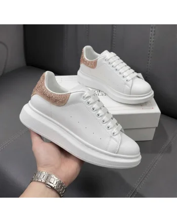 Adidasi dama casual  albi cu auriu K15  N12-4