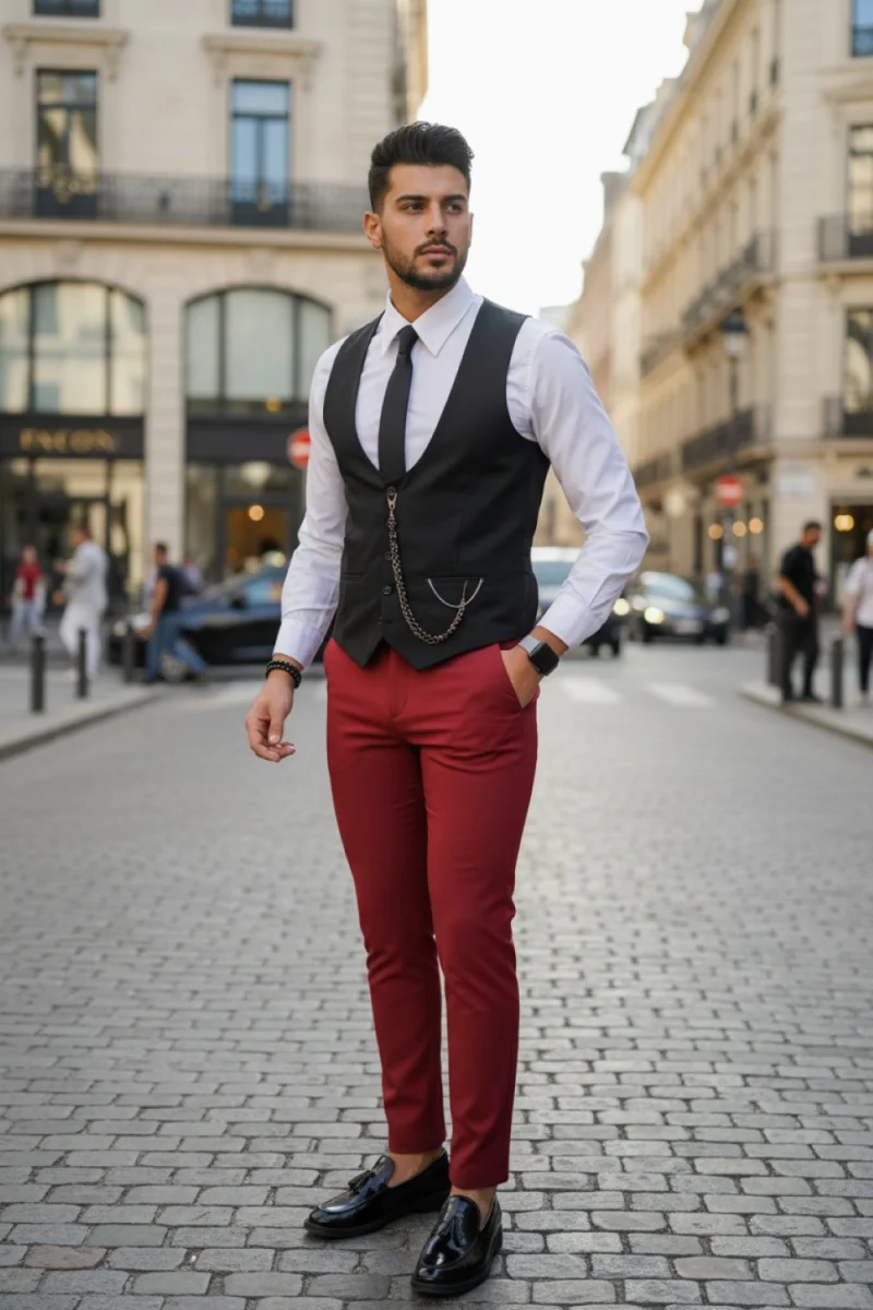 Compleu barbati  Vesta + Pantaloni B1777